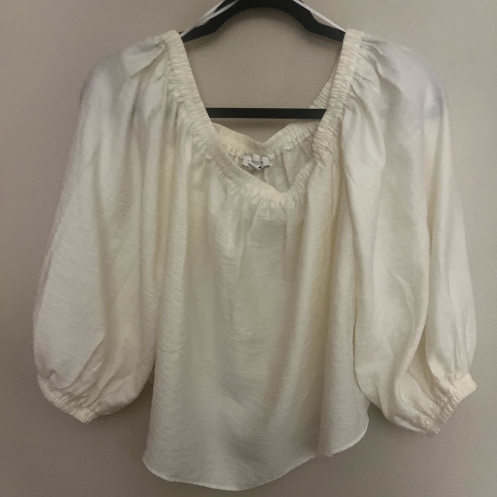 Top Shop: Elegant Cream Women's Top